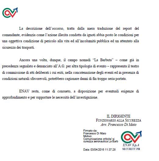 CLICCA PER DOCUMENTO PDF DENUNCIA