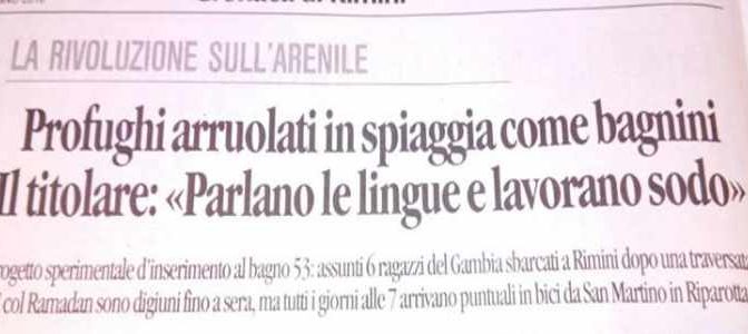 Rimini: Bagno 53 sostituisce lavoratori italiani con profughi africani!