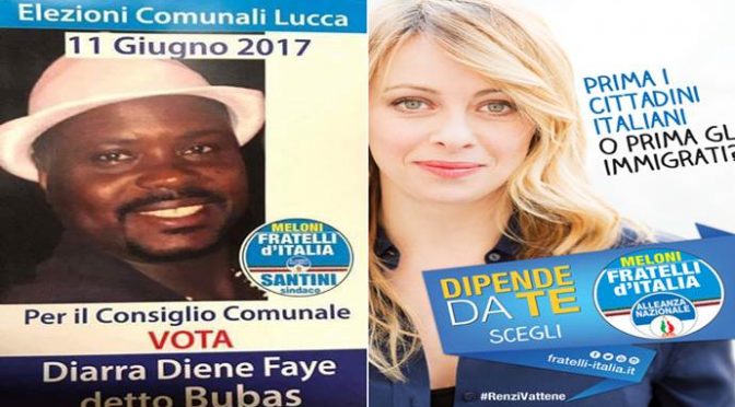 Lucca, voti Meloni, e ti trovi il Senegalese in Comune