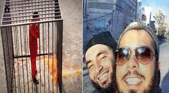 Torino: borse di studio ai boia di ISIS, selfie con chi bruciò vivo pilota giordano