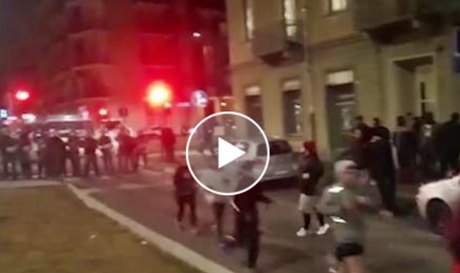 Attivisti sinistra ostacolano corteo contro Mafia Nigeriana – VIDEO