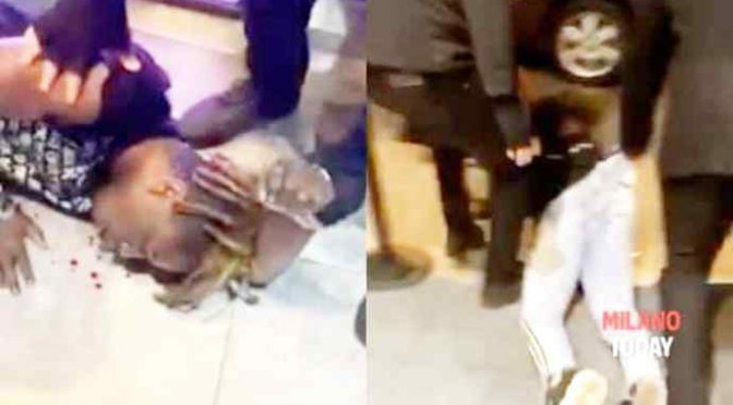 Africano molesta la ragazza sbagliata, massacrato di botte a Milano – VIDEO