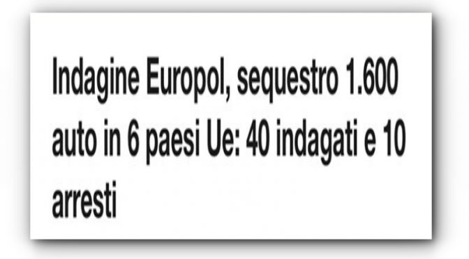 Rom rubano 1.600 auto: retata contro 50 zingari