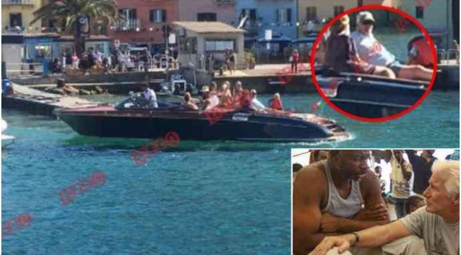 Sceso dalla Open Arms sale sul motoscafo di lusso: le vacanze senza migranti di Richard Gere