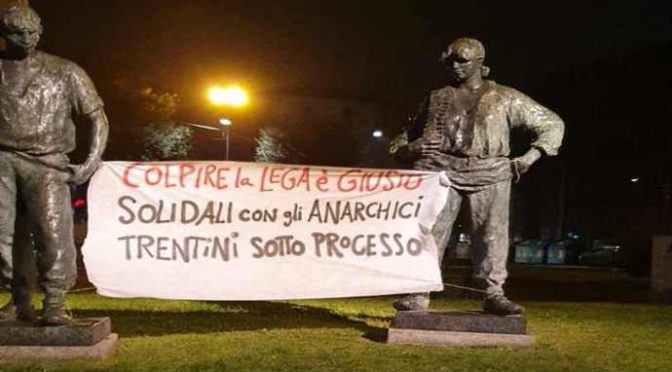 Sinistra rivendica attacchi terroristi contro la Lega: “Sono giusti”