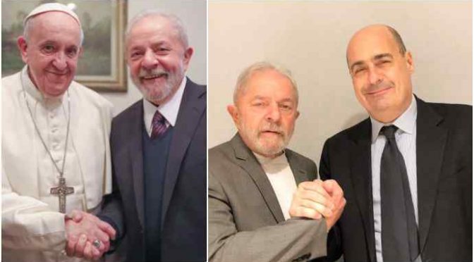 Vittime terrorista Battisti contro Bergoglio e Zingaretti: “Incomprensibile l’abbraccio a Lula”