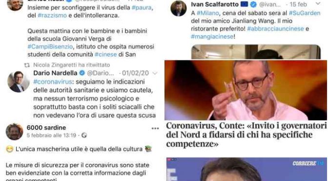 Questi buonisti hanno ucciso 2 italiani: il Coronavirus è in Italia ‘grazie’ alla loro stupidità