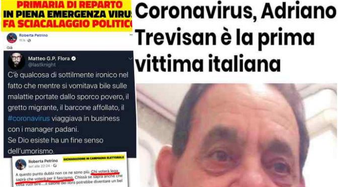 Medico condivide post razzista anti-italiano sul coronavirus