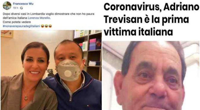 Cinese ironizza su vittime italiane da Coronavirus: rimandarlo a casa