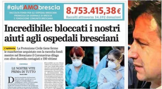 Coronavirus dilaga e Governo impedisce distribuzione mascherine: fabbriche bloccate