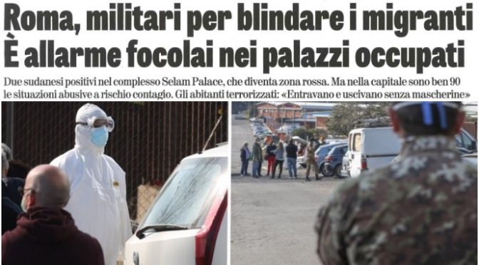 E’ ALLARME CORONAVIRUS NEI PALAZZI DEGLI IMMIGRATI