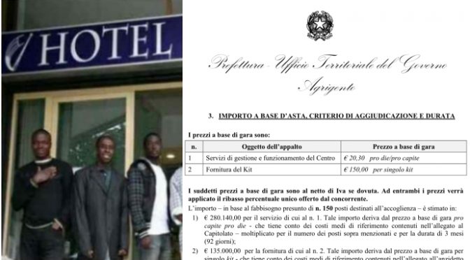 Governo cerca hotel per altri 150 immigrati: anche un’altra nave, prevista paghetta ai clandestini