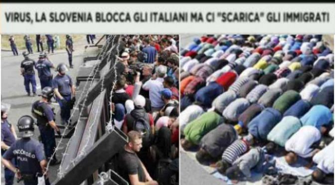 Slovenia respinge italiani e ci scarica i clandestini – VIDEO