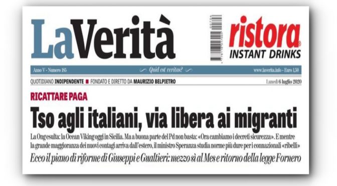 TSO per gli italiani e porti aperti ai clandestini infetti