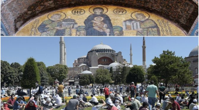 Turchia copre i mosaici di Santa Sofia: “le Madonne cristiane sono putt*ne”