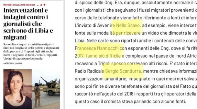 Giornalista a bordo ONG intercettata: le parole del procuratore