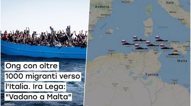 🚨ONG CIRCONDANO L’ITALIA: 1.000 SOLDATI AFROISLAMICI A BORDO IN ATTESA DI SBARCARE