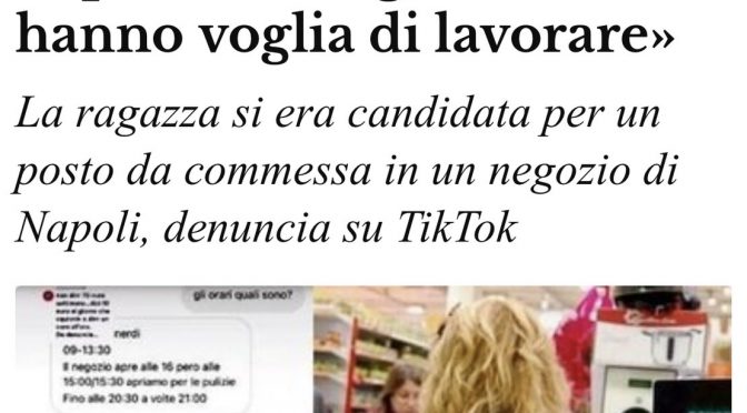 “Voi giovani italiani non avete voglia di lavorare”: 1,4 euro l’ora per 10 ore al giorno