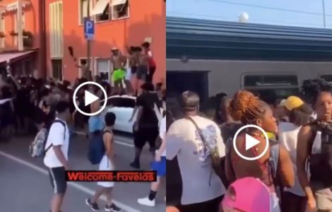 MIGLIAIA FIGLI DI IMMIGRATI SACCHEGGIANO PESCHIERA DEL GARDA – VIDEO