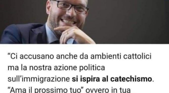 Presidente della Camera Fontana: “Ama il prossimo tuo, l’italiano e non l’ultimo arrivato” 😍