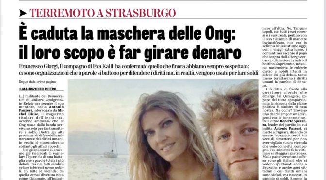 Qatargate, portaborse Pd confessa gestione sacchi di soldi