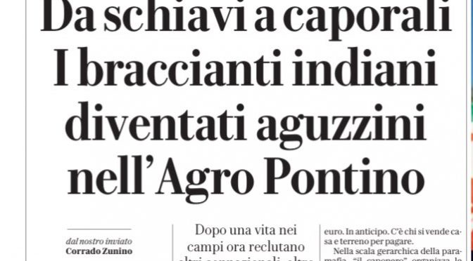 Latina, immigrati schiavizzano altri immigrati