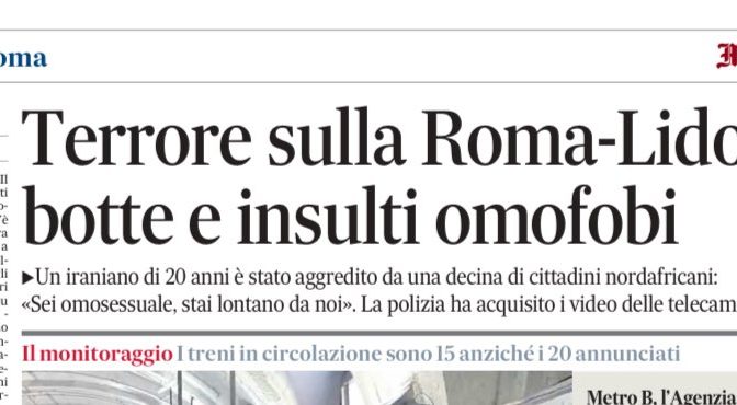 Islamici impongono sharia ad Ostia, in 10 massacrano gay: «Non andrai in paradiso»