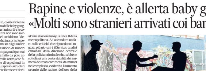 Appena sbarcati accoltellano ragazzini italiani