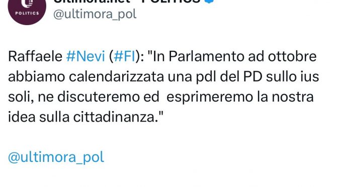 Forza Italia si allea con la sinistra: “Cittadinanza ad 1 milione di musulmani”